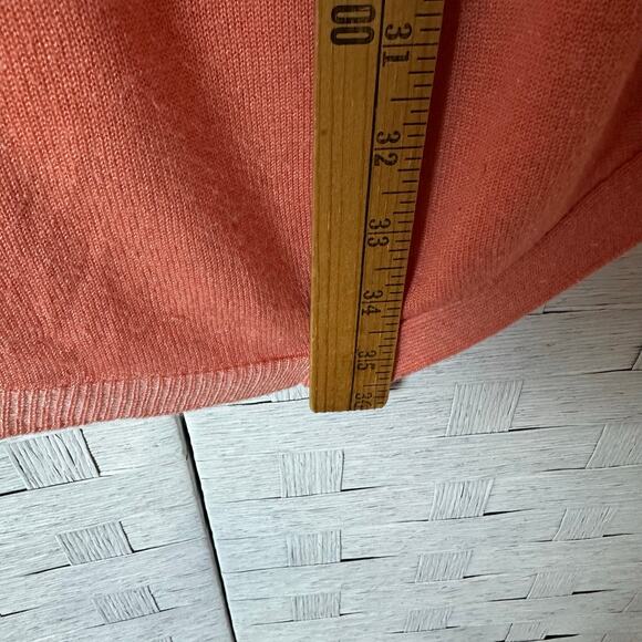 Two by Vince Camuto women’s lightweight sweater orange coastal grandma plus size - Picture 7 of 10